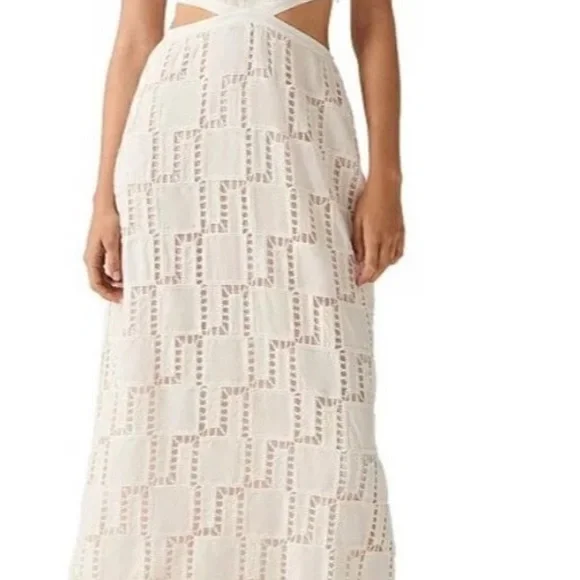 ba&sh Cream Lace Maxi Dress - Picture 4 of 4